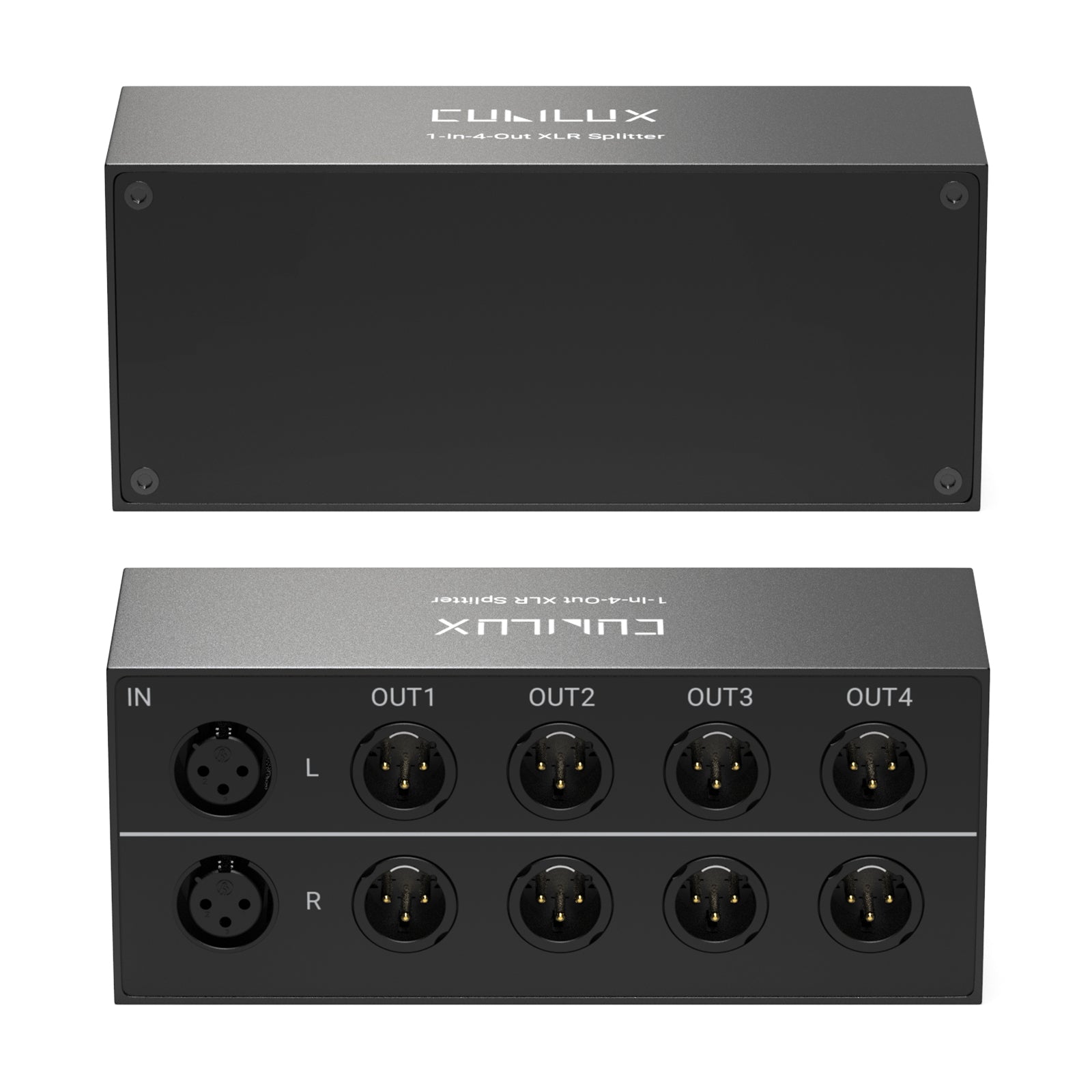 4-Way XLR Stereo Audio Passive Splitter – Cubilux