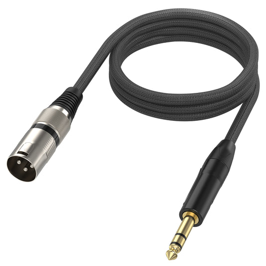 XLR Male to 6.35 TRS Jack Cable