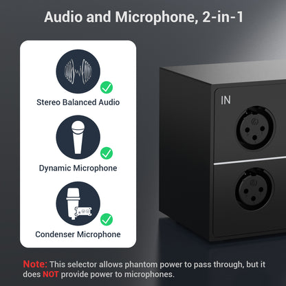 AS-X1 1-In-4-Out Stereo XLR Audio Selector