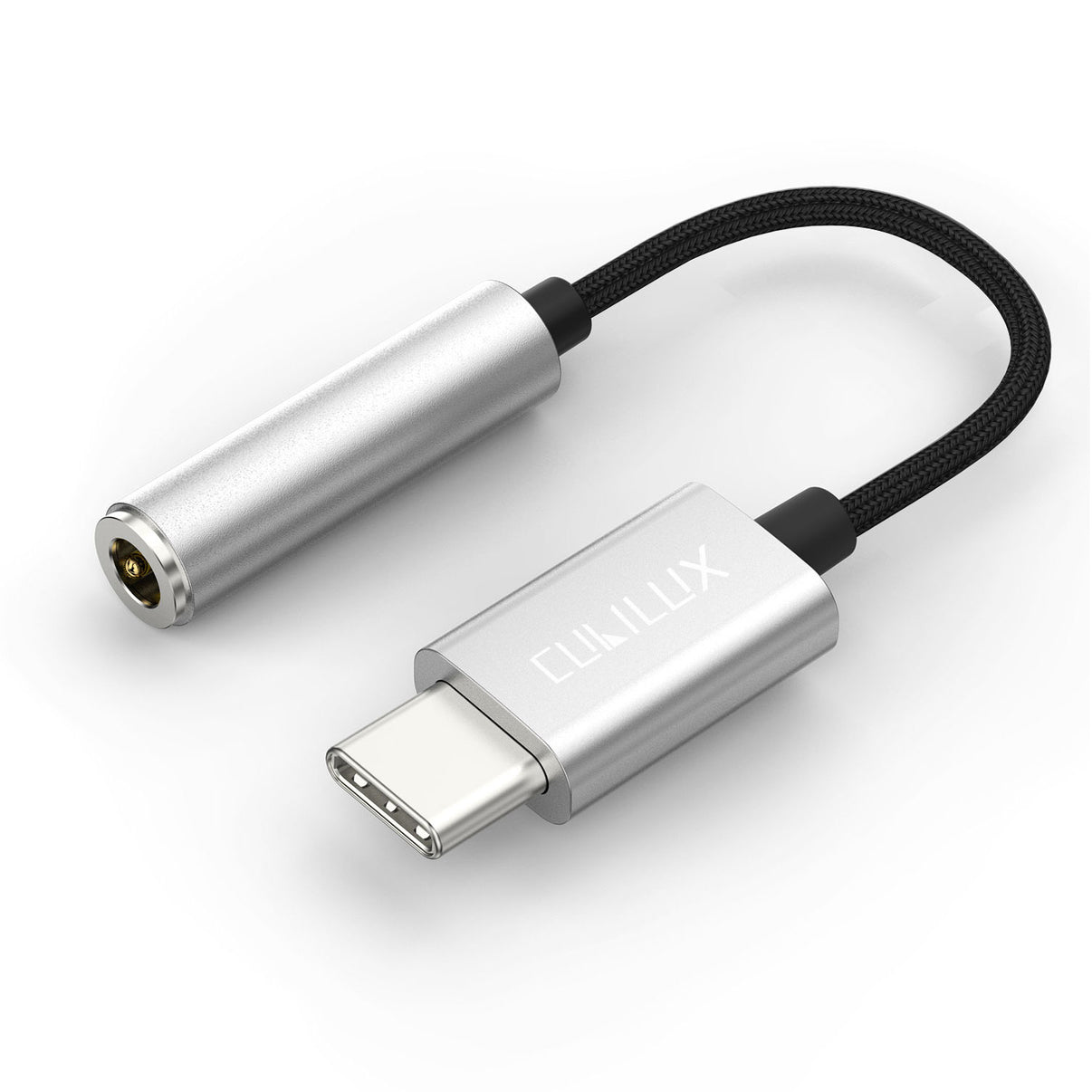 USB C Headphone Adapter with DACSilver Cubilux